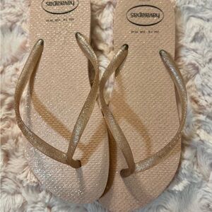 Havaianas Women's Glitter Flip Flops